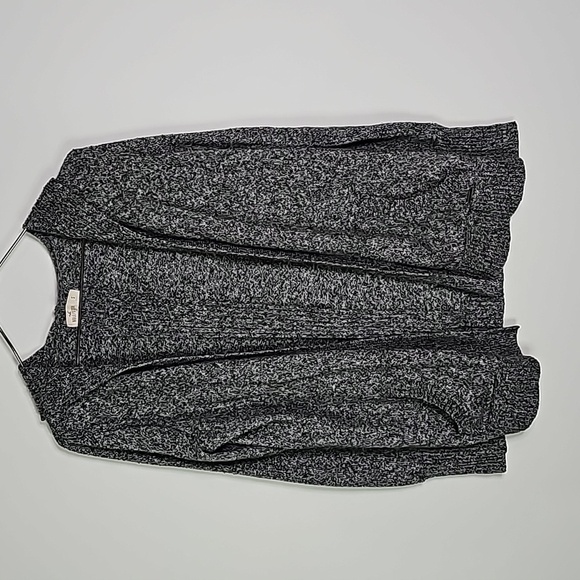 Hollister small gray hooded layering cardigan - Picture 1 of 7